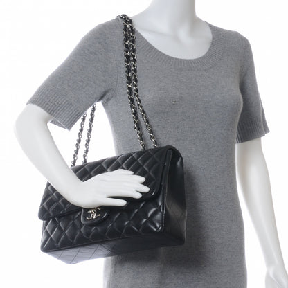 Chanel Lambskin Jumbo Single Flap Black 2 of 8