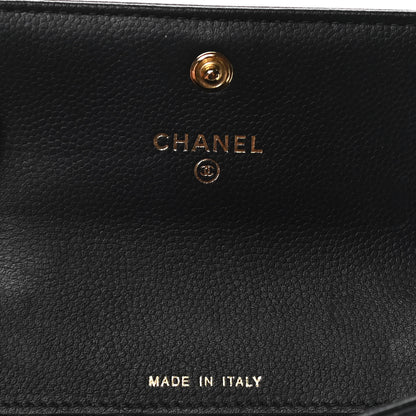 Chanel Caviar Quilted Boy Flap Card Holder Black 6 of 6