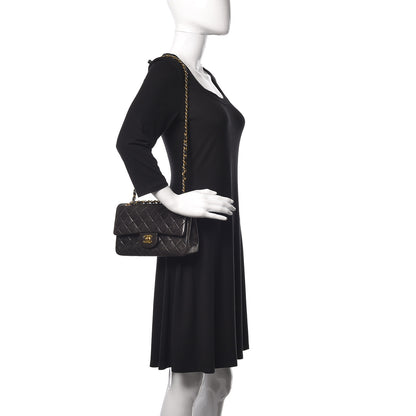 Chanel Lambskin Quilted Small Double Flap Black 2 of 18