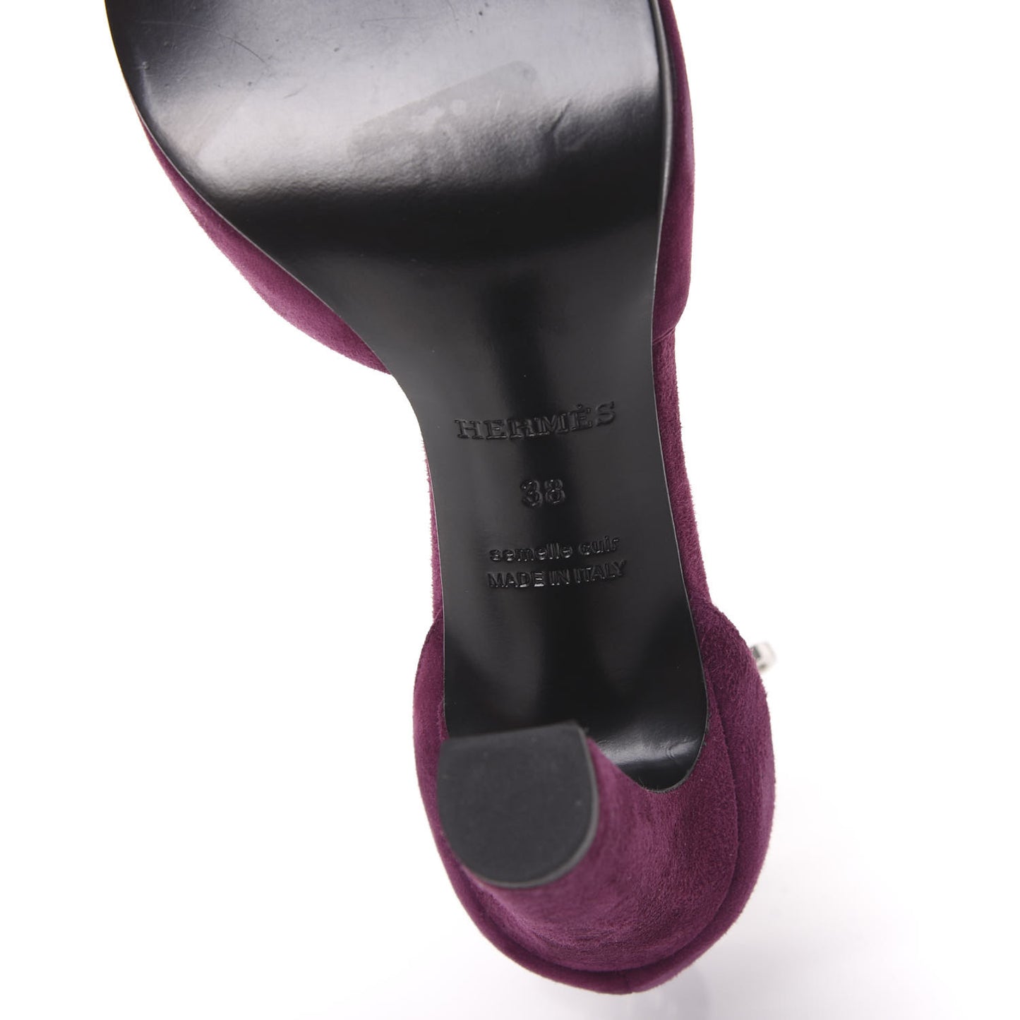 Suede Goatskin Nina Sandals 38 Lie De Vin