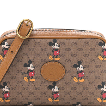 Gucci X DISNEY Mini Vintage GG Supreme Monogram Mickey Mouse Shoulder Bag Beige Vintage Sun Oil 8 of 11