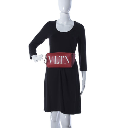 Valentino Garavani Calfskin VLTN Belt Bag Red 2 of 8