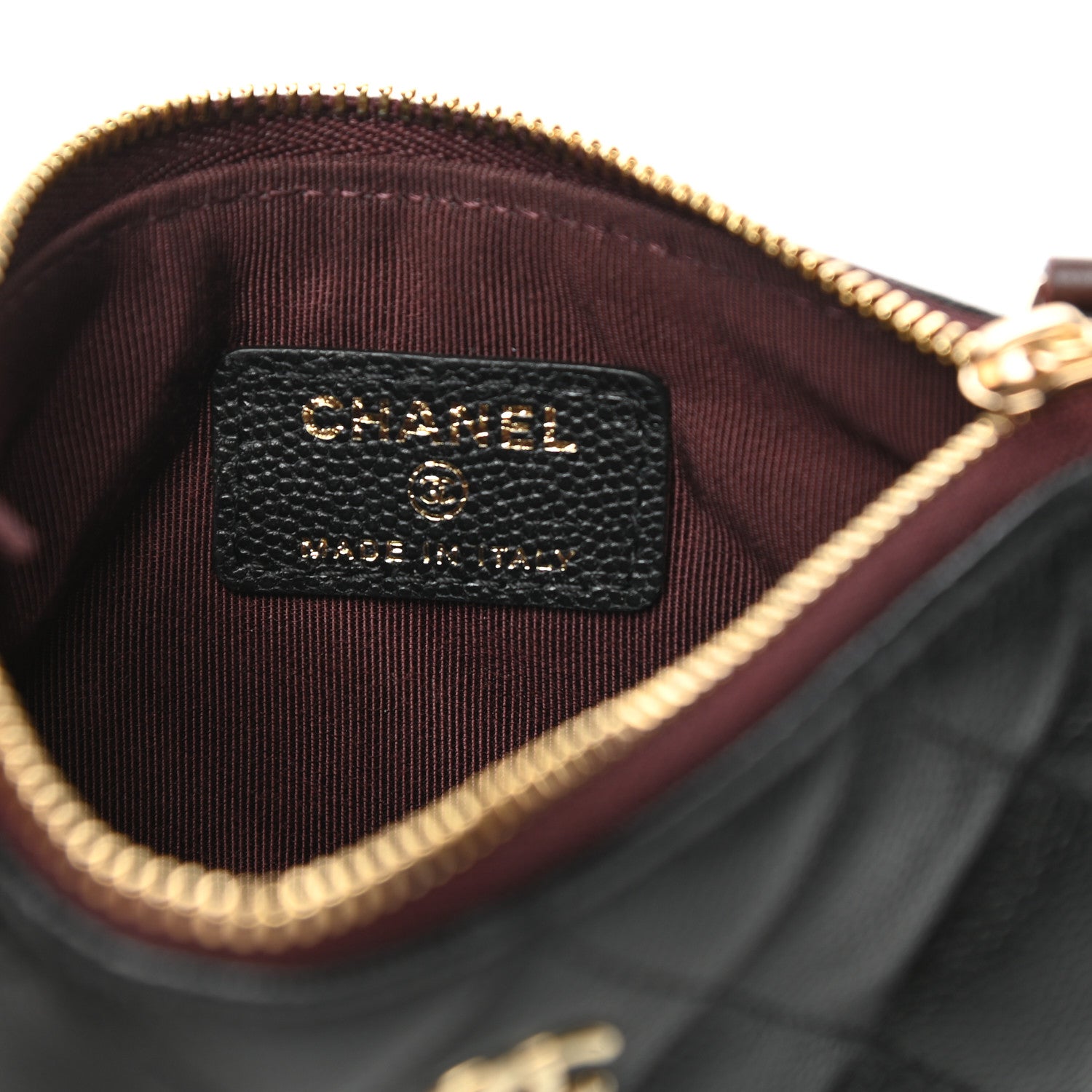 Chanel Caviar Quilted Small Cosmetic Case Black 6 of 9