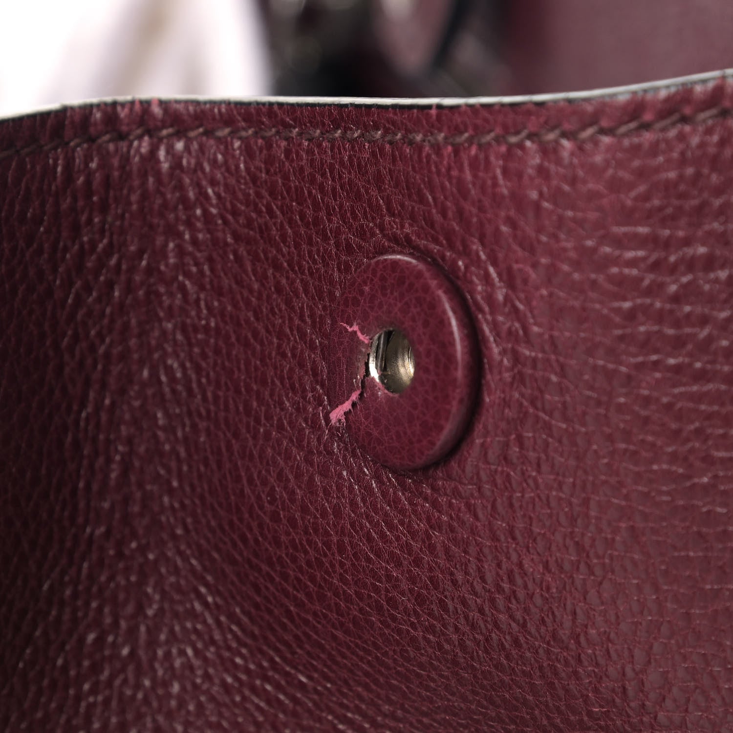 Prada Glace Calfskin Sound Tote Bag Ametista 14 of 15