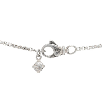 David Yurman Sterling Silver Diamond 10mm Labyrinth Pendant Necklace 4 of 4
