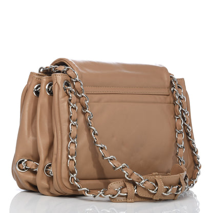 Chanel Calfskin Diagonal Ligne Flap Beige 3 of 12