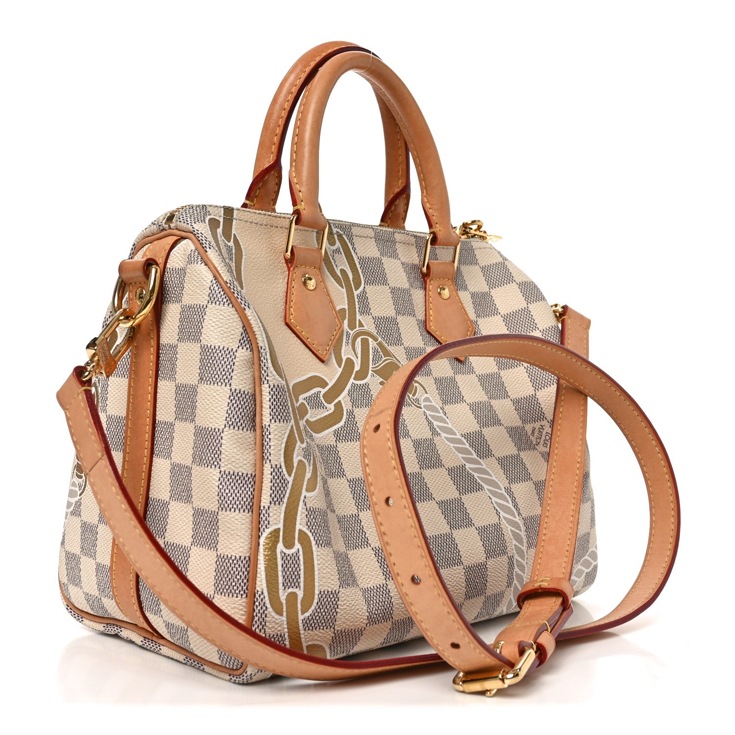 Louis Vuitton Damier Azur Nautical Speedy Bandouliere 25 4 of 19