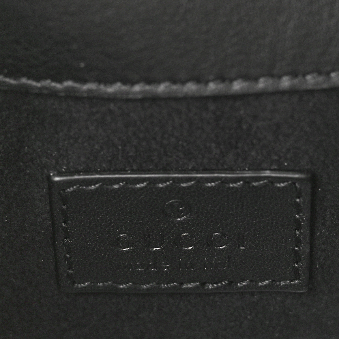 Gucci Patent Lambskin Enamel Matelasse Monochrome Super Mini GG Marmont Shoulder Bag Black 6 of 8
