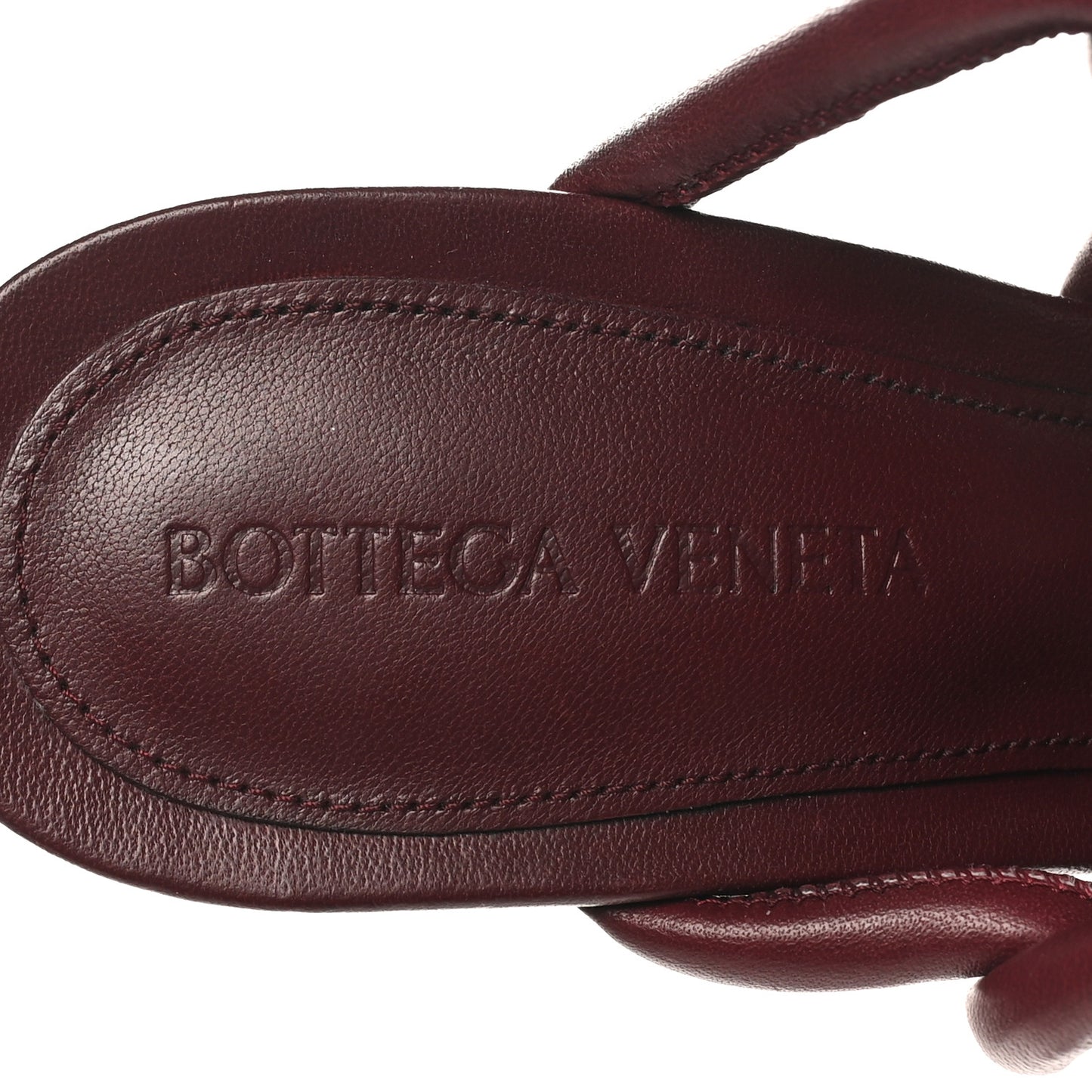 Nappa Weave Stretch Mule Sandals 38 Merlot