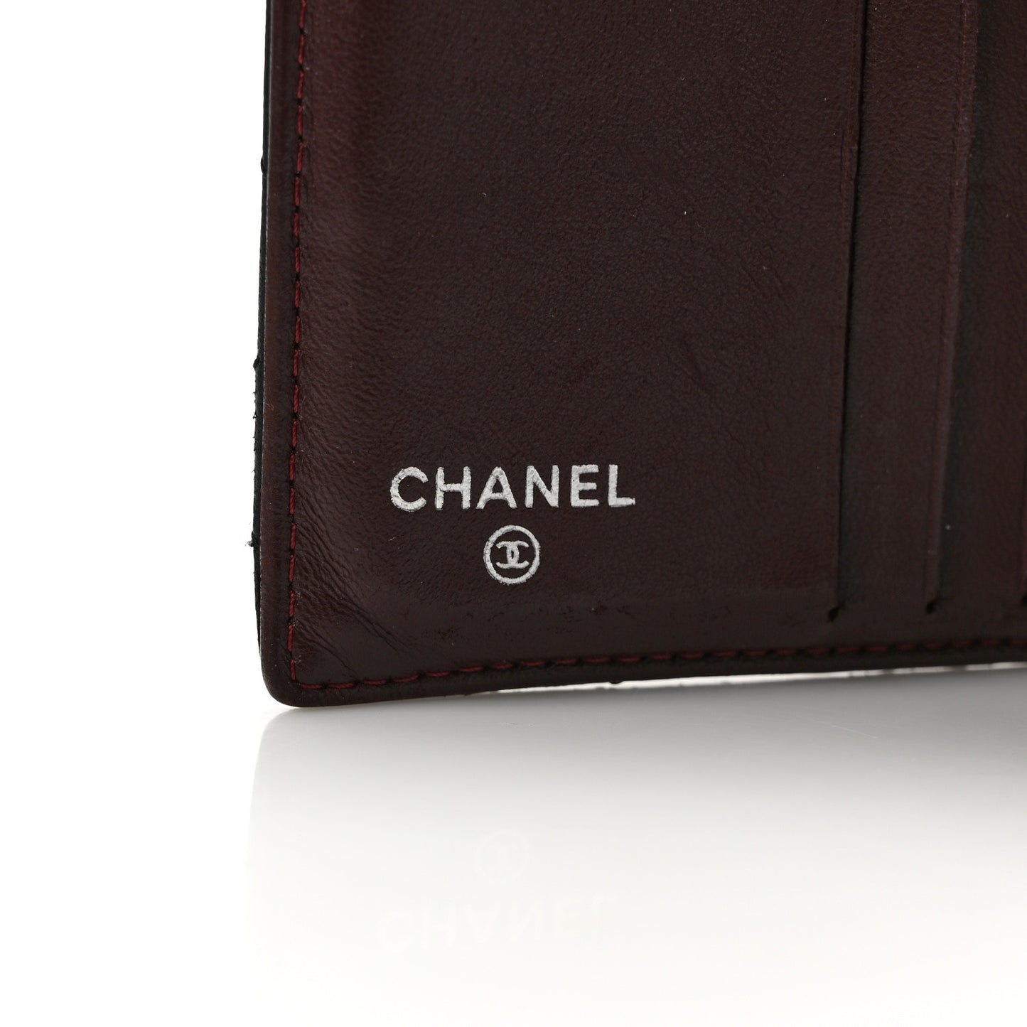 Lambskin Quilted Compact French Flap Wallet Black
