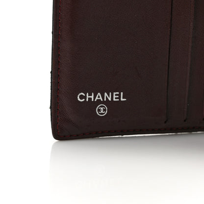 Chanel Lambskin Quilted Compact French Flap Wallet Black 6 of 10