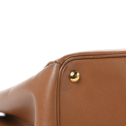 Prada Saffiano Medium Galleria Double Zip Tote Caramel 11 of 27