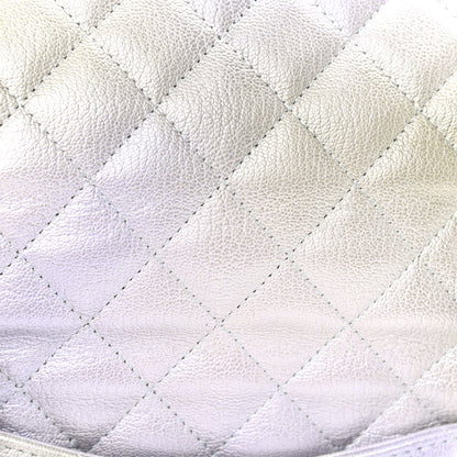 Chanel Metallic Goatskin Quilted Mini Rectangular Flap Grey Green 10 of 10