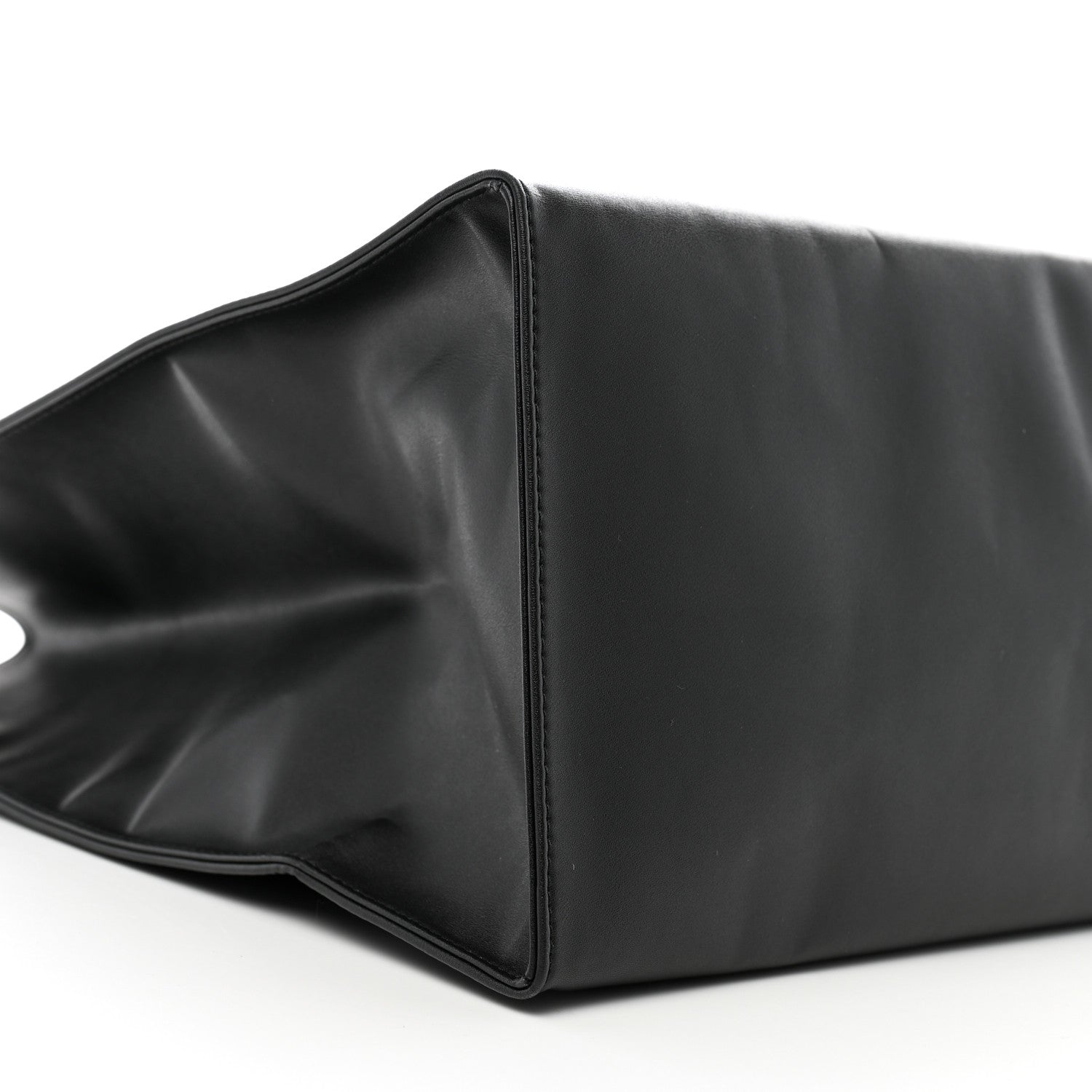 Telfar Vegan Leather Large Shopping Bag Black 9 of 13