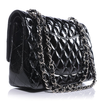 Chanel Patent Medium Double Flap Black 3 of 9