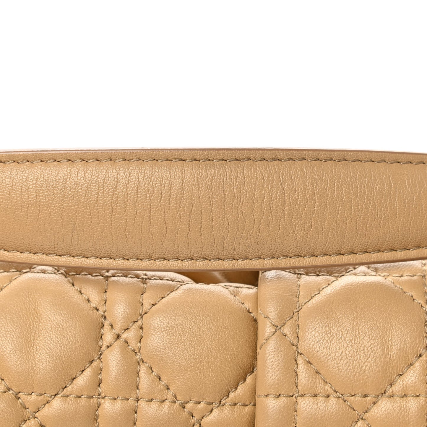 Lambskin Cannage New Lock Flap Beige