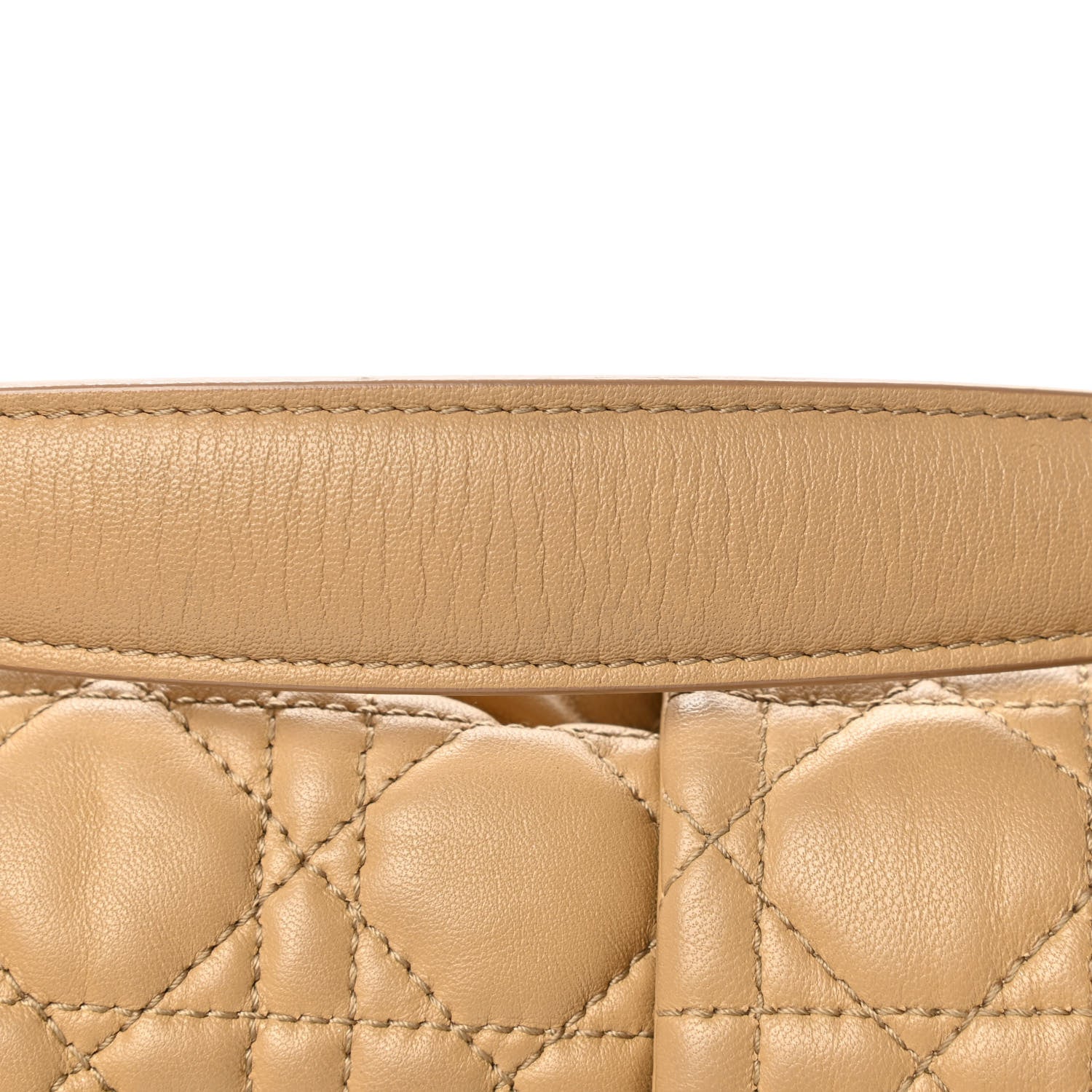 Christian Dior Lambskin Cannage New Lock Flap Beige 16 of 18