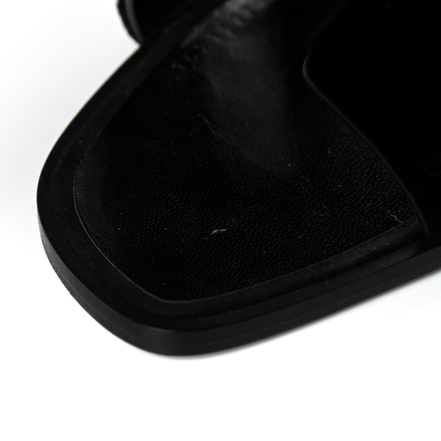 Mink Fur Oran Sandals 37 Black