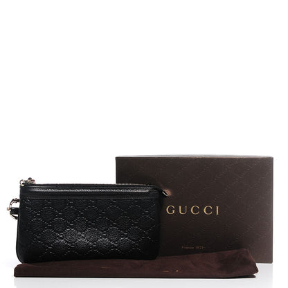Gucci Guccissima Horsebit Detail Wristlet Black 7 of 7