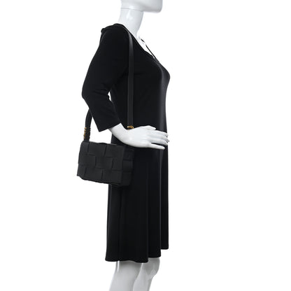 Bottega Veneta Calfskin Maxi Intreccio Cassette Bag Black 2 of 9