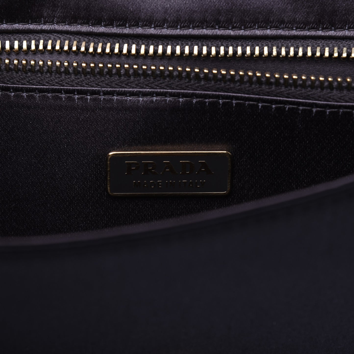 Satin Pochette Bag Black