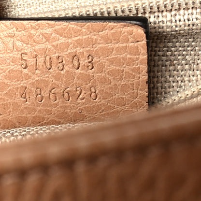 Gucci Dollar Calfskin Interlocking G Shoulder Bag Camelia 9 of 10