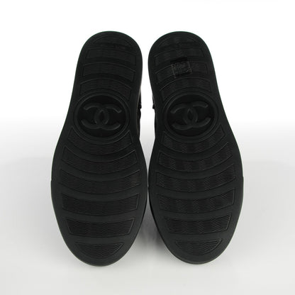 Chanel Suede Tweed High Top Sneakers 39.5 Dark Grey 4 of 8