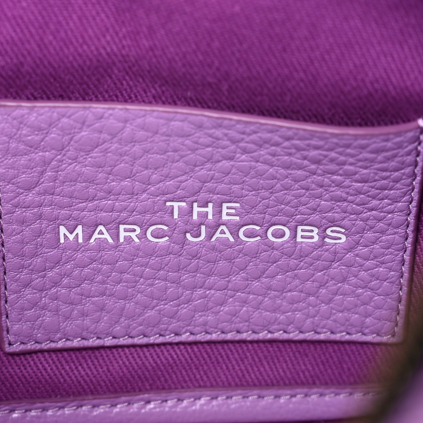 Grained Calfskin Medium The Tote Bag Regal Orchid