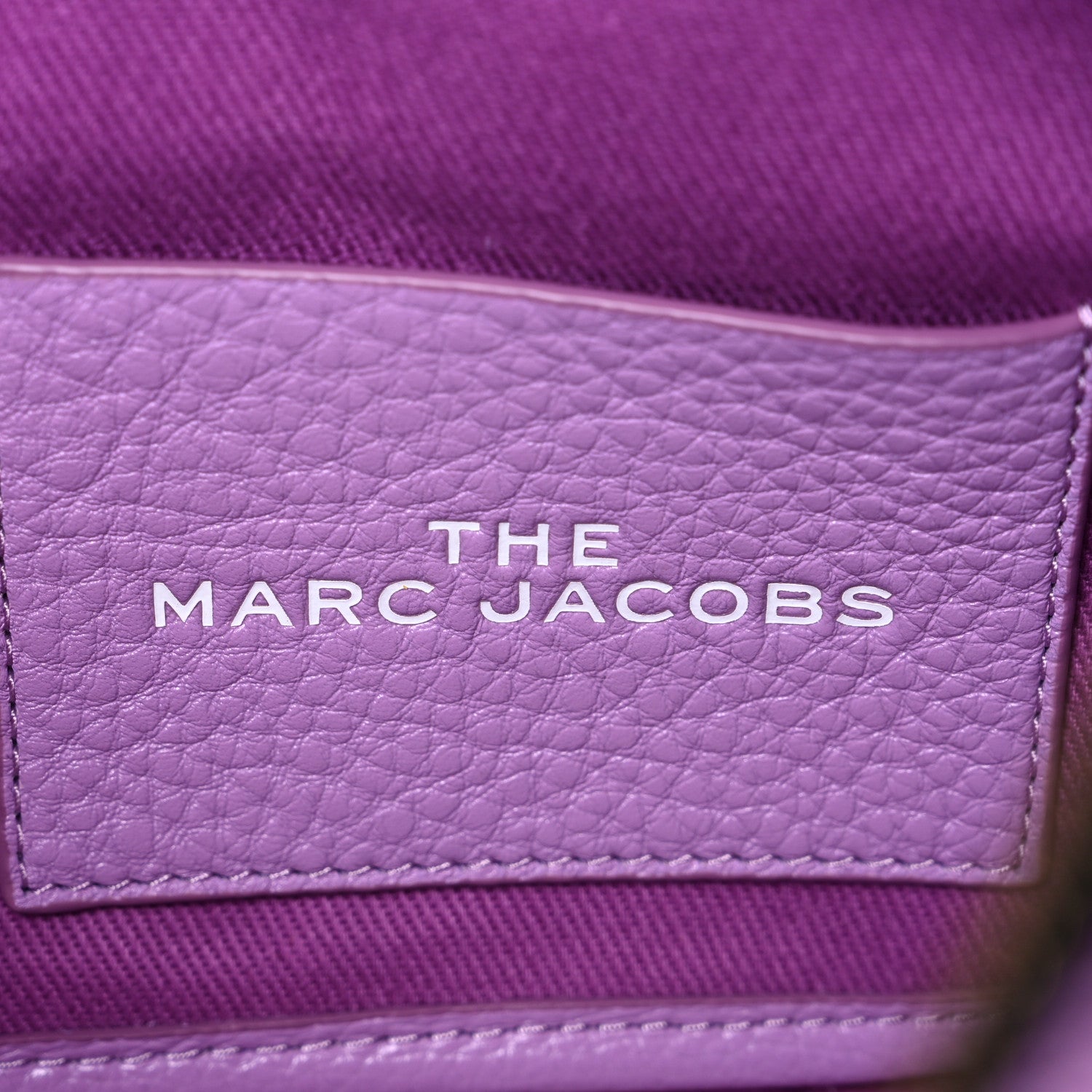 Marc Jacobs Grained Calfskin Medium The Tote Bag Regal Orchid 6 of 13