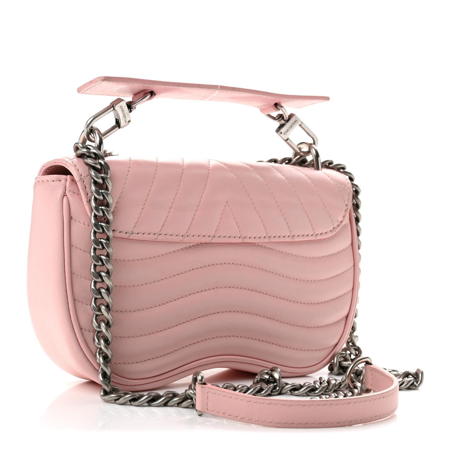 Calfskin New Wave Chain PM Smoothie Pink