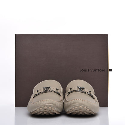 Louis Vuitton Mens Calfskin Hockenheim Moccasin Loafers 11 Beige 12 of 12