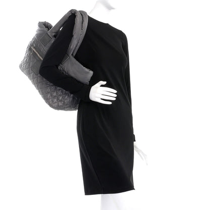 Chanel Nylon Quilted Large Coco Cocoon Tote Grey 2 of 8