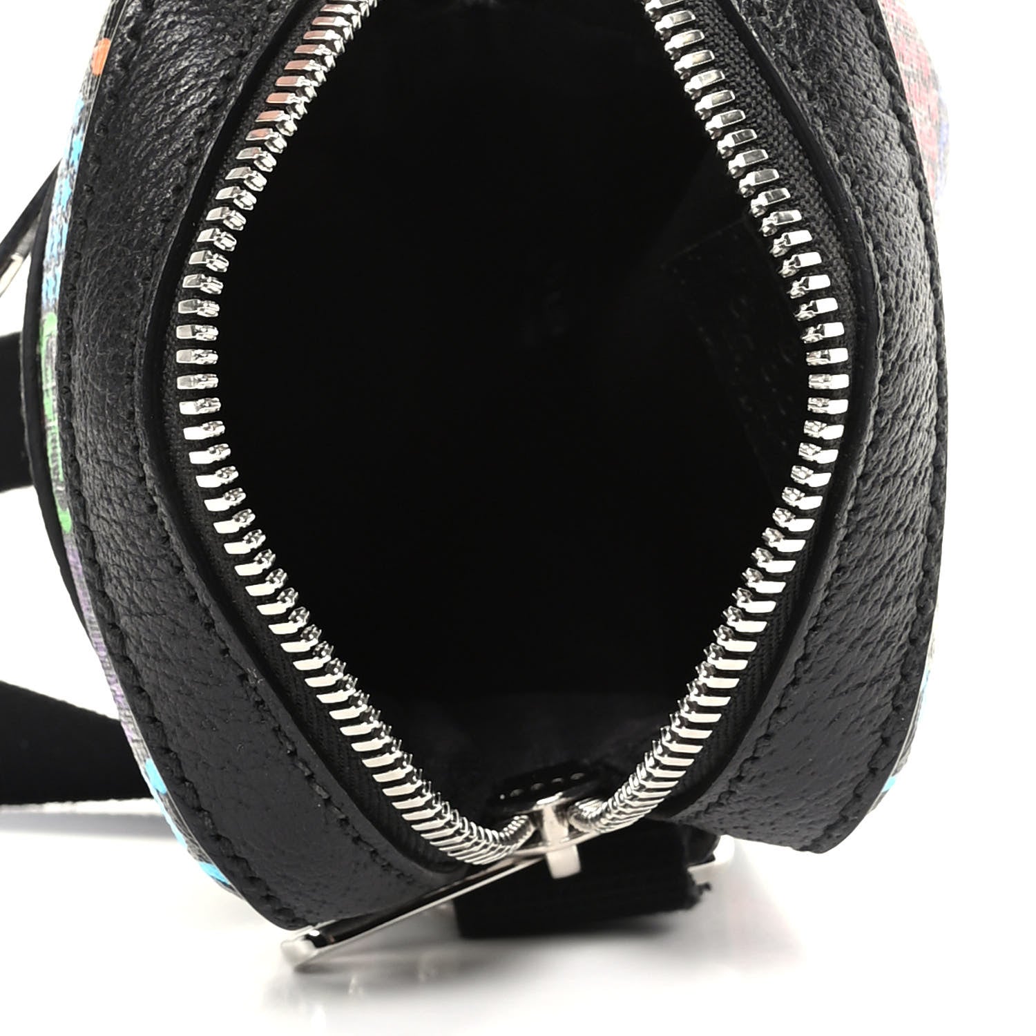 Gucci GG Supreme Monogram Psychedelic Messenger Bag Black 5 of 9