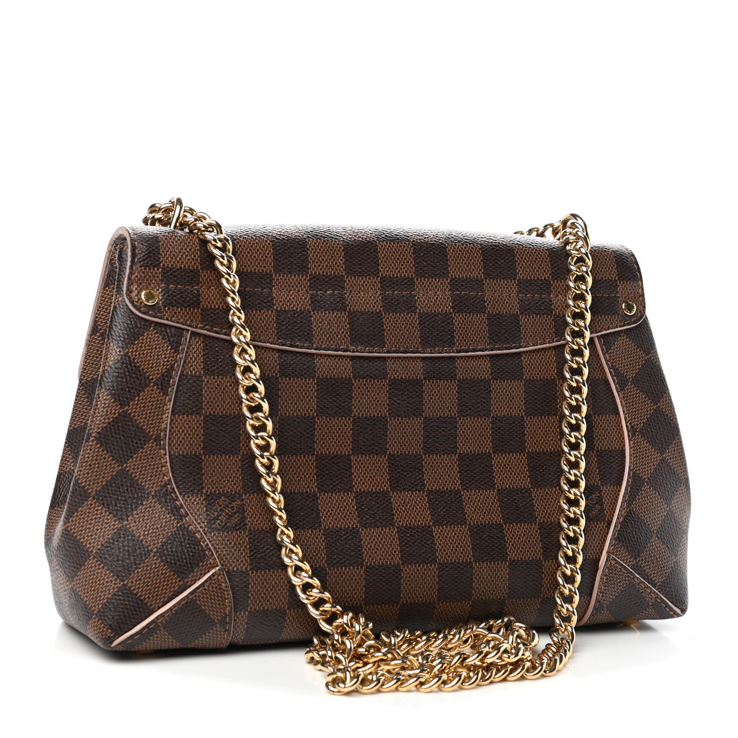 Louis Vuitton Damier Ebene Caissa Clutch Rose Ballerine 2 of 11