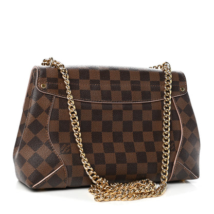 Louis Vuitton Damier Ebene Caissa Clutch Rose Ballerine 2 of 11