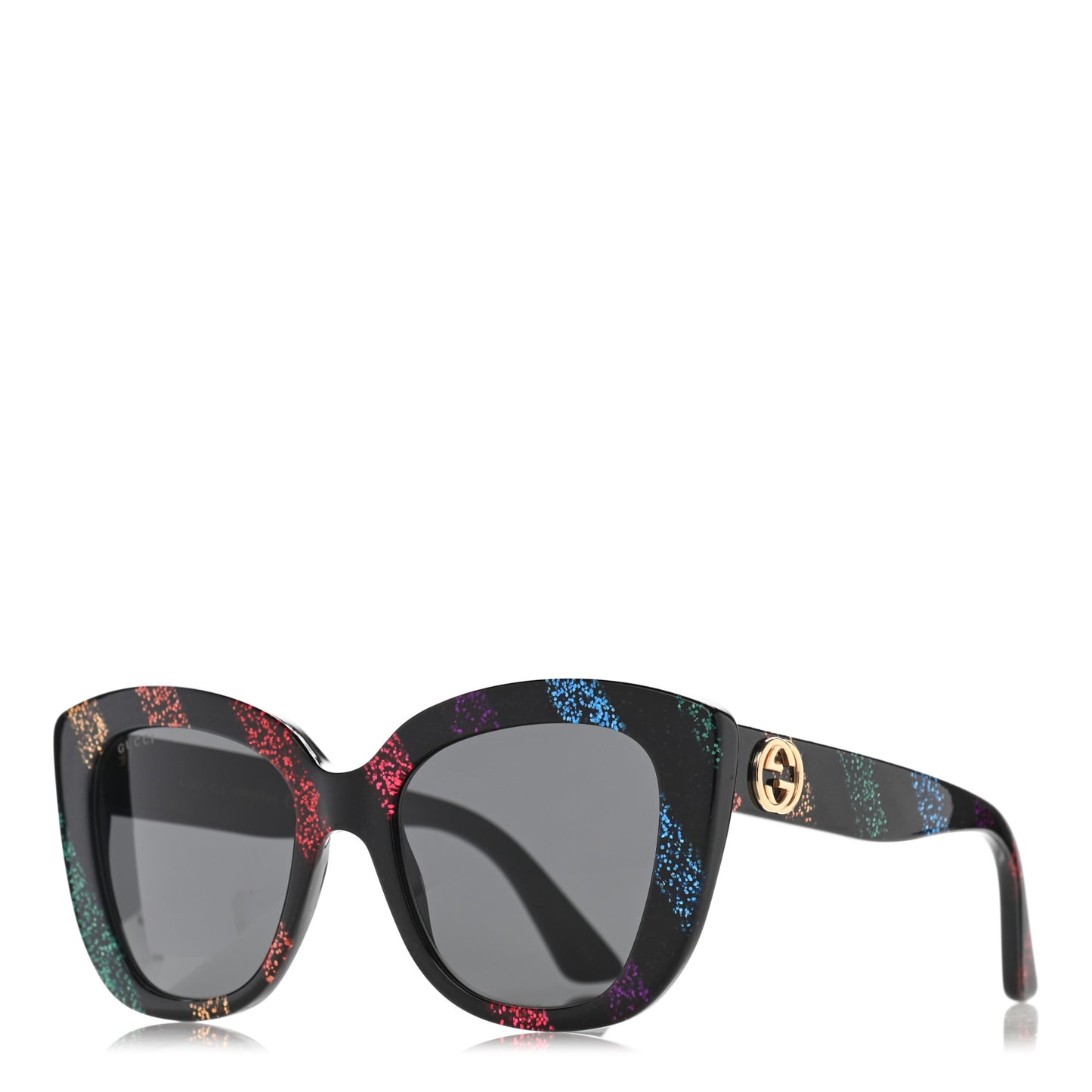 Acetate Glitter Sunglasses GG0327S Black