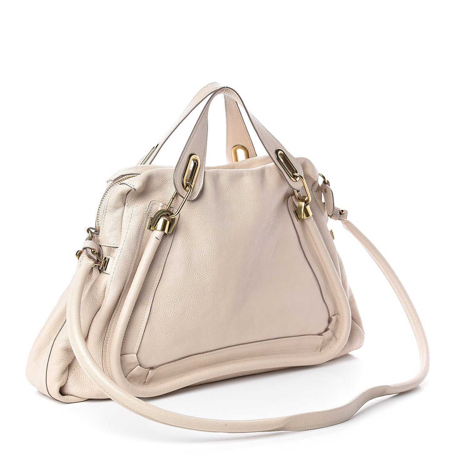 Chloe Calfskin Large Paraty Biscotti Beige 3 of 9
