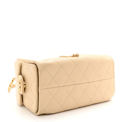 Chanel Caviar Quilted Mini Chanel 25 Handbag Beige 4 of 11