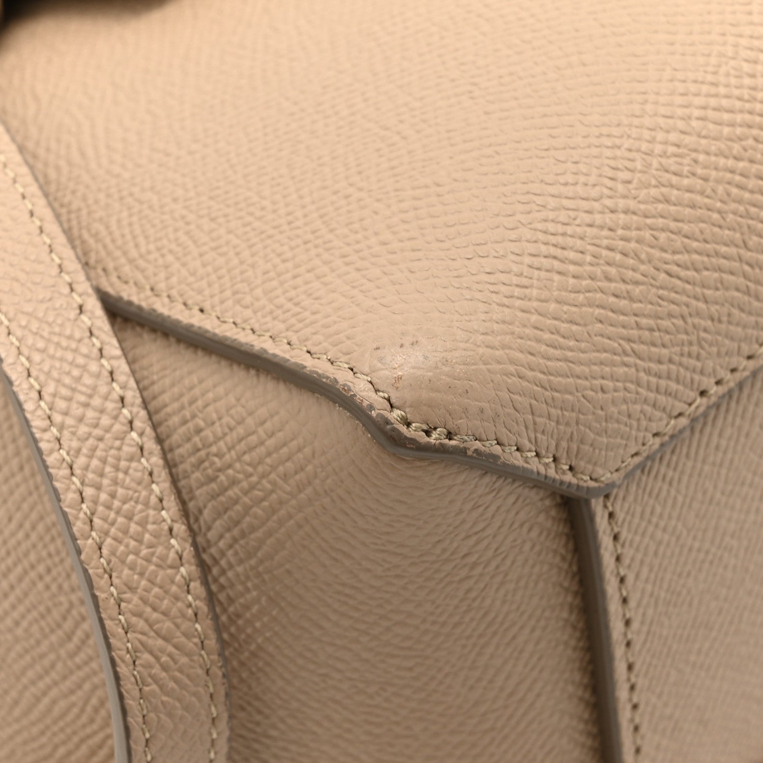 Celine Grained Calfskin Nano Belt Bag Light Taupe 9 of 13