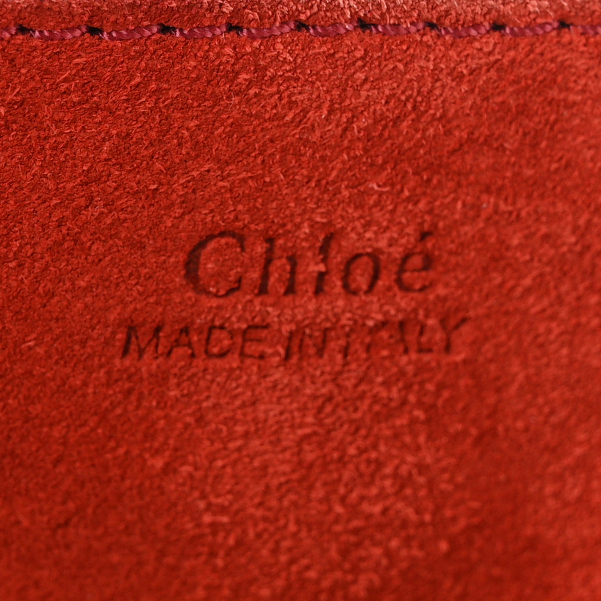 Chloe Suede Smooth Calfskin Drew Shoulder Bag Poppy 6 of 10