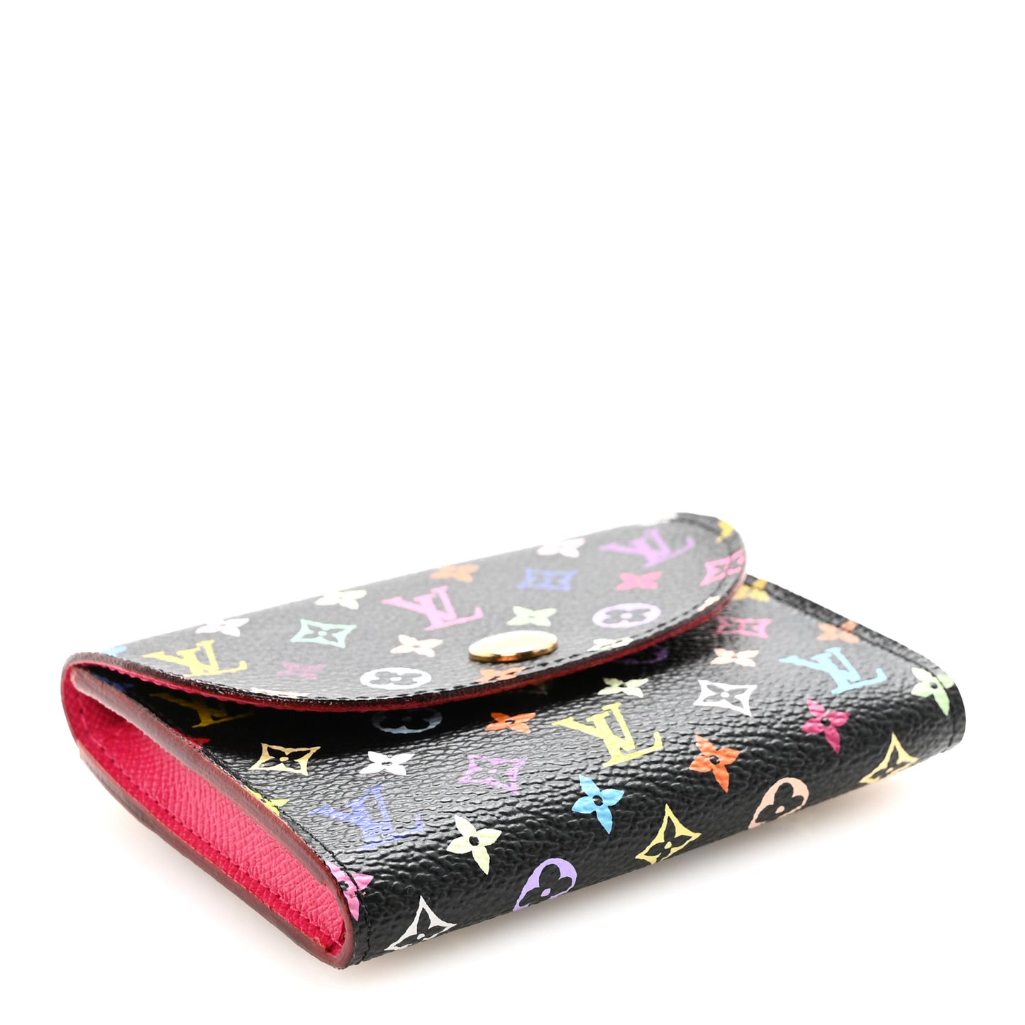 Monogram Multicolor Business Card Holder Black Grenade