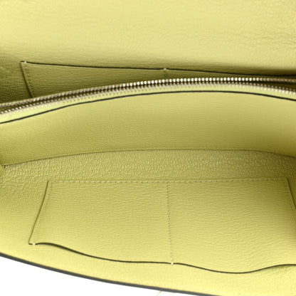 Hermes Chevre Mysore Kelly Wallet To Go Jaune Bourgeon 5 of 11