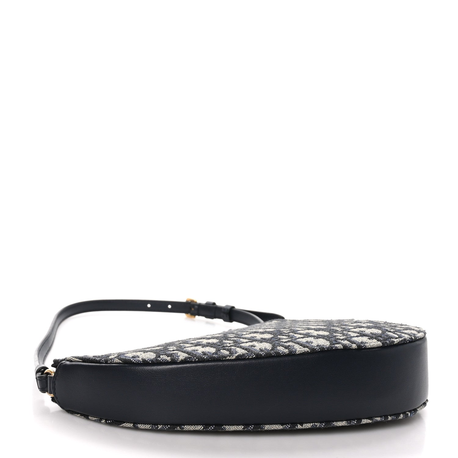 Christian Dior Oblique Saddle Rodeo Pouch Navy Blue 4 of 10