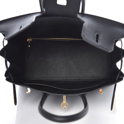 Hermes Togo Birkin 25 Black 5 of 29