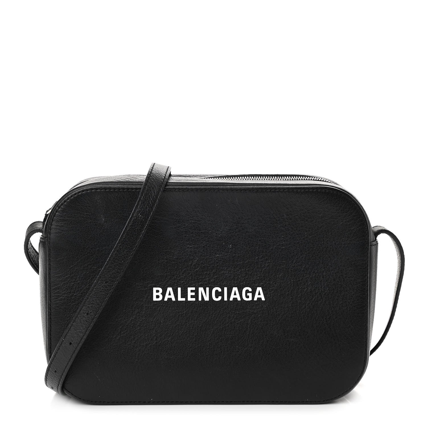 Balenciaga Calfskin Logo S Everyday Camera Bag Black 1 of 11