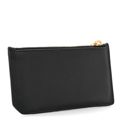 Saint Laurent Calfskin 5 Fragments Zip Pouch Card Holder Black 6 of 18