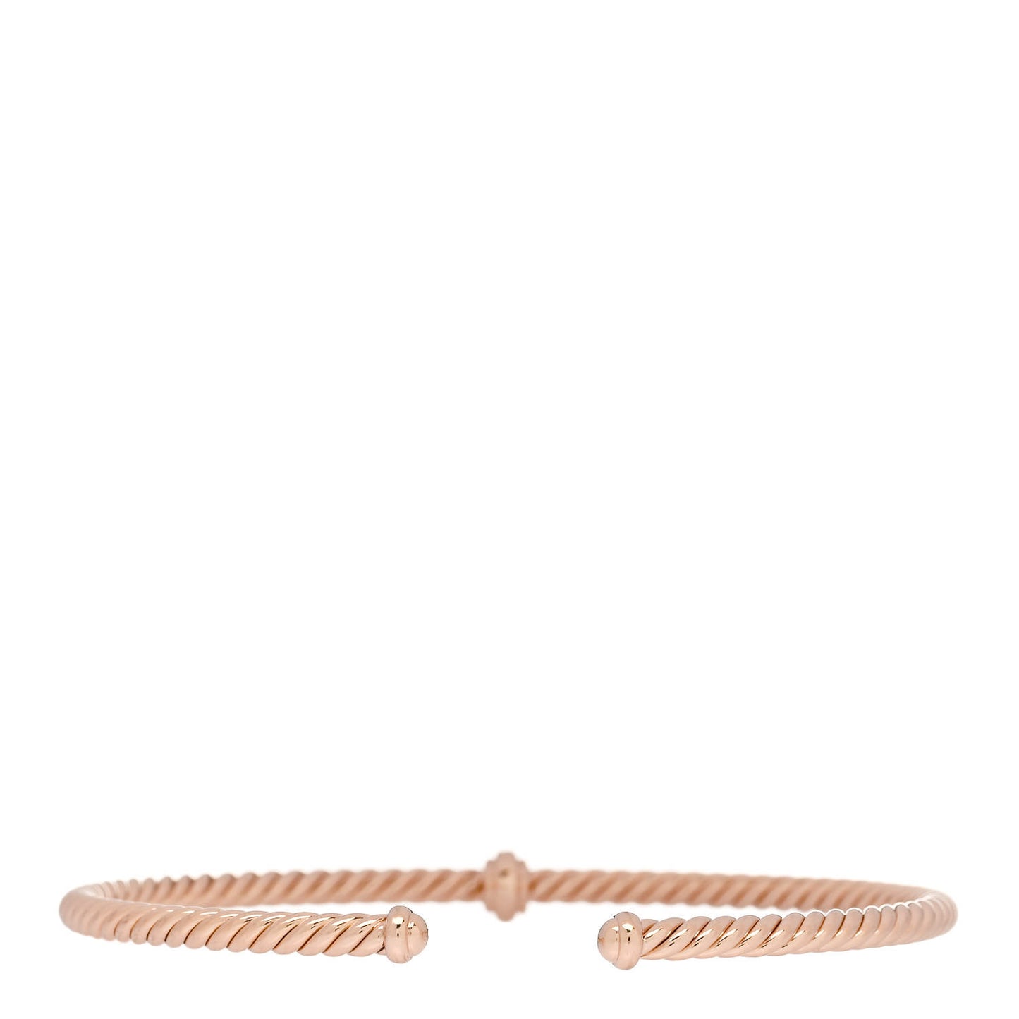 18K Rose Gold Diamond 3mm Renaissance Center Station Bracelet