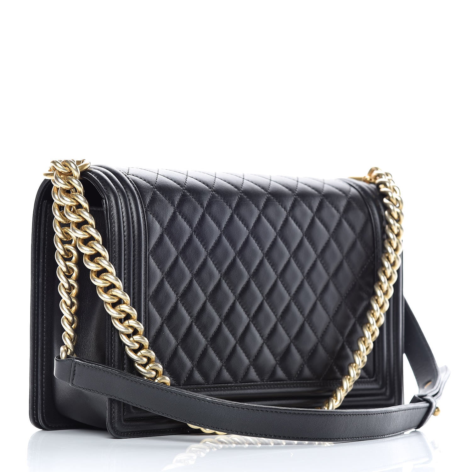 Chanel Lambskin Quilted New Medium Boy Flap Black 3 of 13