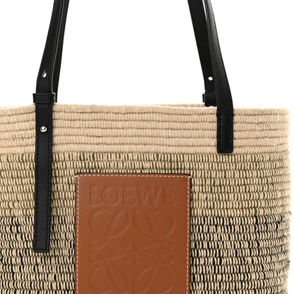 Loewe Raffia Square Small Basket Tote Bag Ombre Black 7 of 9