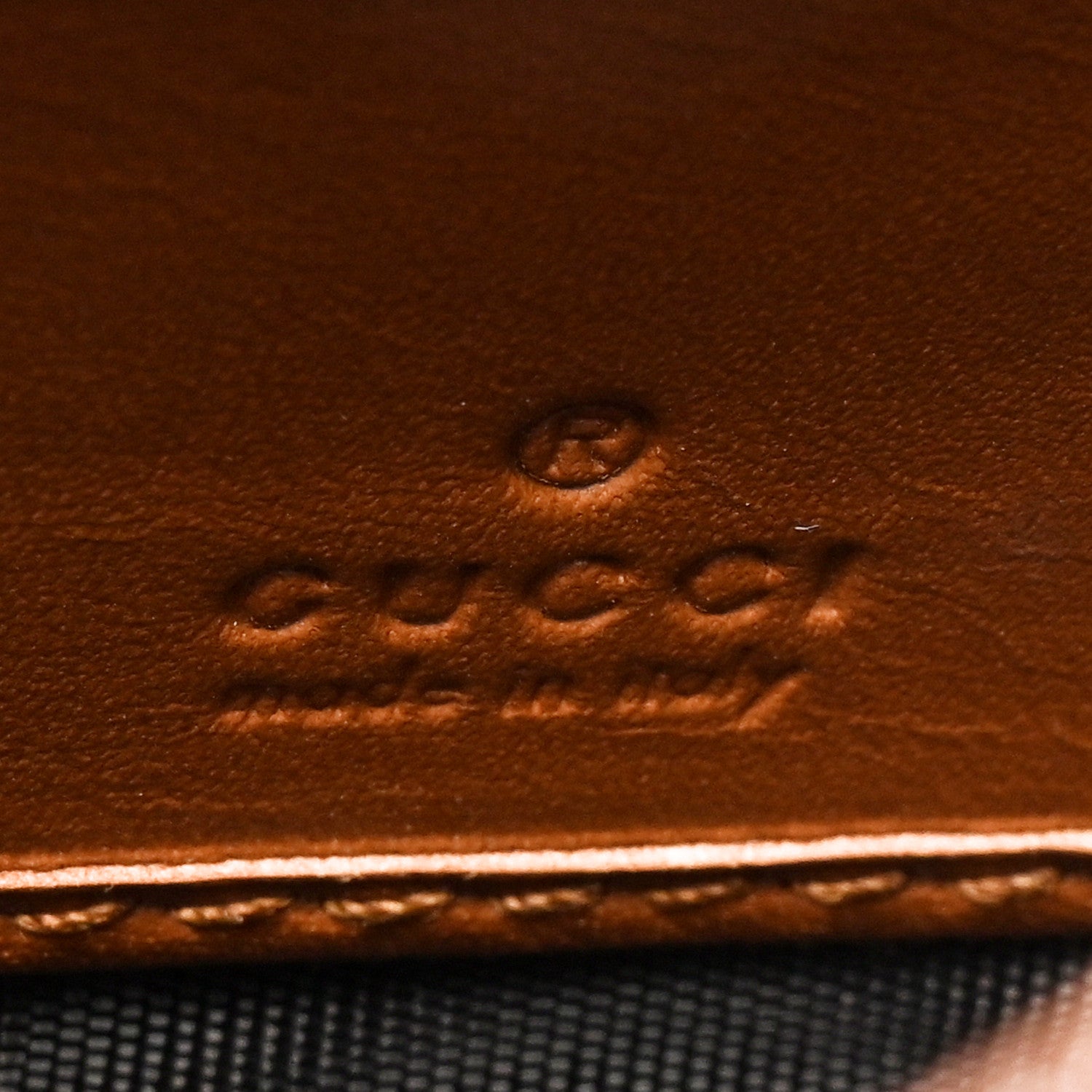 Gucci GG Supreme Monogram Moon Calfskin Padlock Continental Chain Wallet Beige Ebony Black 6 of 8
